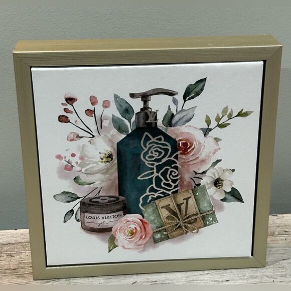 Louis Vuitton Floral and Gift Art Canvas Picture Home Decor NWT - Picture 1 of 6
